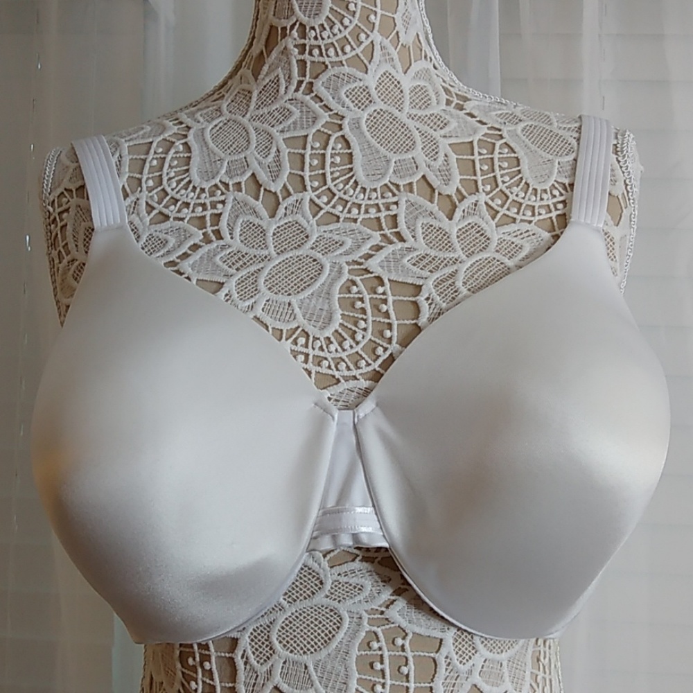 Bali all over smooth underwire bra 42D white